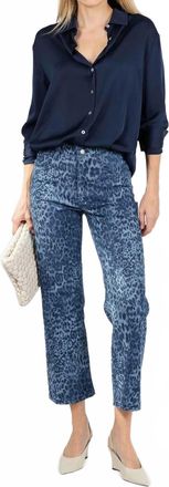 Wonderjeans Relaxed Straight Ankle Jean - 26 In 742 Blue Denim Leo