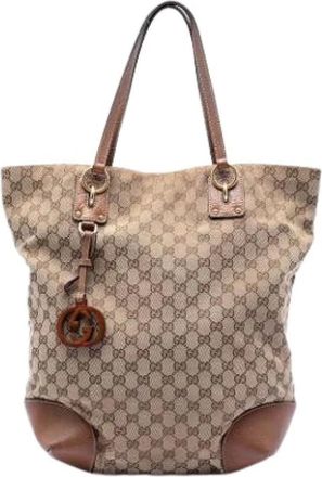 Gucci Pre-owned Tote Bags, female, Brown, Size: ONE SIZE Pre-owned Tote Bag
