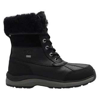 UGG Adirondack III Leather Womens Lace Up Boots - UK 6 - US 8 Women - EU 39 - Black Black - Size:UK 6