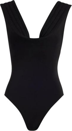 Jean Paul Gaultier Top sin mangas con cuello en U - Tops - Mujer - Negro - S