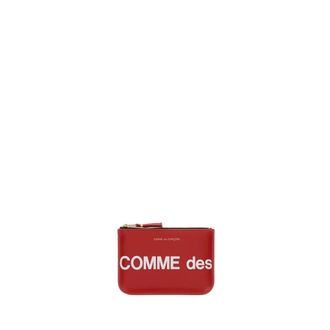 Comme Des Garçons Wallets & Cardholders, unisex, Red, Size: ONE SIZE Portafoglio con zip