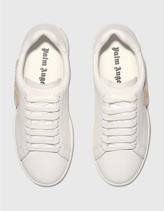 Palm Angels Womens Womens New Teddy Bear Tennis Court Trainers - White/White - Size: 4