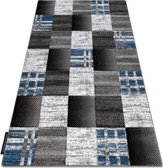 RugsX Rugsx - Alfombra Alter Siena Cuadr&iacute;cula Enrejado Azul Blue 120x170 Cm