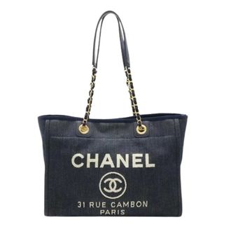 Chanel Bolso Tote Pre-owned de Denim - Pre-owned - Mujer - Azul - ONE SIZE