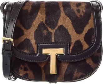 Tom Ford Mini Haircalf & Leather Shoulder Bag