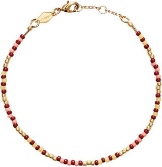 Anni Lu BUNDORAN beaded bracelet - women - 18kt Gold Plated Brass/glass - One Size