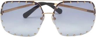 Louis Vuitton Pre-owned Fabric Zonnebrillen - Dames - Vintage Accessoires - Blauw - ONE Size - Vintage