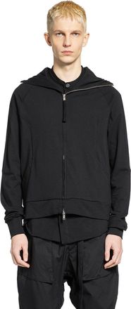 Thom Krom Structured Cotton Jersey Zip-Up Hoodie