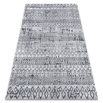 RugsX Alfombra Structural Sierra G6042 Tejido Plano Gris Claro - Geom&eacute;trico, &Eacute;tnico Beige 120x170 Cm