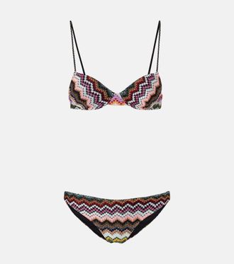 Missoni Bikini de lam&eacute; en zigzag