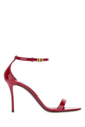 Dolce & Gabbana Red Ankle Strap Heels