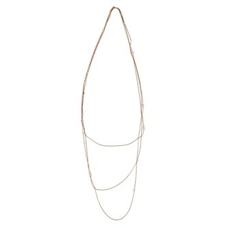 Celine Celine Parelsieraden Gelaagde Ketting in Goudmetaal