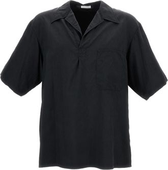 Kaptain Sunshine Silk Short-Sleeve Shirt with V-Neck