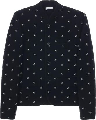 Rier Walker jack met bloemenprint - Zwart