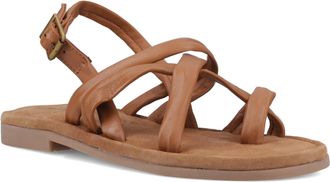 Hush Puppies Hope Leren Dames Tan Sandalen