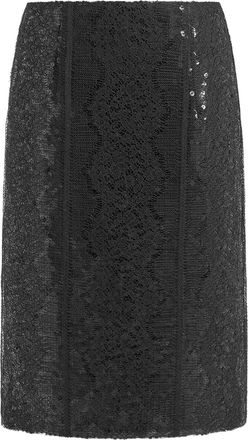 16Arlington Deoda rok met pailletten en kant - Zwart
