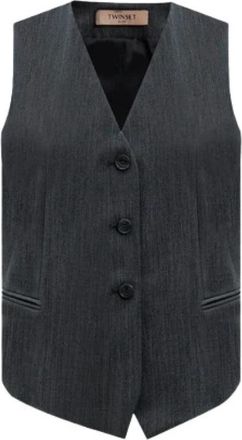 Twinset Twin-set Jasjes - Dames - Gillet - Grijs - XL - Kostuums