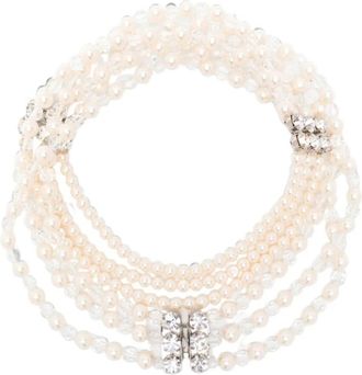 Alessandra Rich Necklaces - Dames - Kettingen - Wit - ONE Size - Accessoires