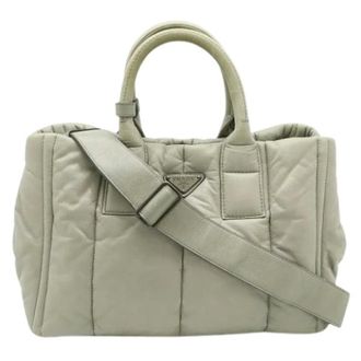 Prada Pre-owned Handbags, female, Gray, Size: ONE SIZE Pre-owned Vintage Handbag