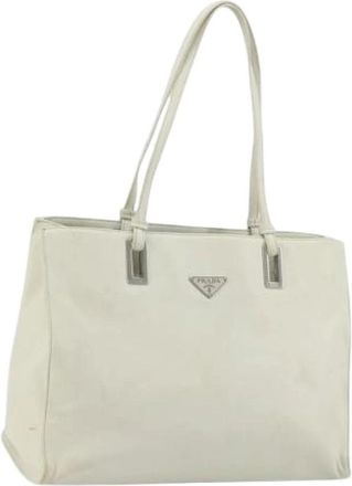 Prada Pre-owned Tote Bags, female, White, Size: ONE SIZE Pre-owned Vintage Tote Bag