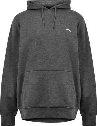 Slazenger Heren fleece hoodie (Houtskool mergel)