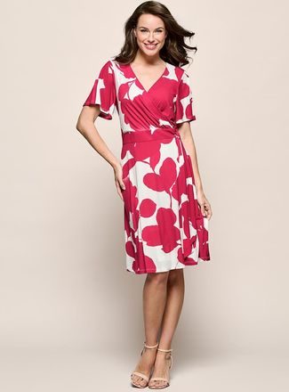 Mart Visser Regina Print Jurk Offwhite / Roze