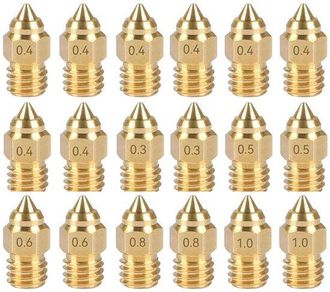 OEM Paquete De 18 Piezas Con Accesorios Para Impresoras 3d - Compatible Con Cabezales De Impresi&oacute;n Ender 3 S1 Cr6 Se Mk Con Boquilla De Lat&oacute;n