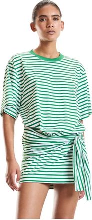 Cynthia Rowley The Yacht Dress - Dames - Zomerkleedjes - Groen - XS - Katoen - Kleedjes