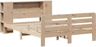 vidaXL Bed Frame without Mattress 140x200 cm Solid Wood Pine vidaXL