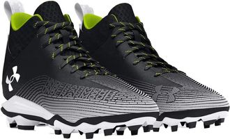 Under Armour Hammer 2 MC 3027306-001 Mens Black Lace-Up Football Cleats ZAP631