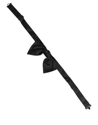 Dolce & Gabbana Silk Adjustable Bow Tie - Black