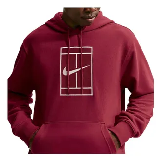 Nike Court Slam Dri-FIT Fleece Hoodie Team Red Pale Ivory IM6637-677