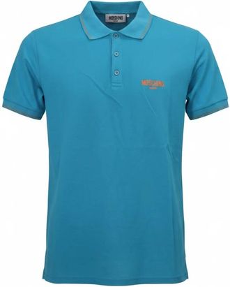 Moschino Polo A1302 - Heren - Polos - Blauw - M - Katoen - Tops