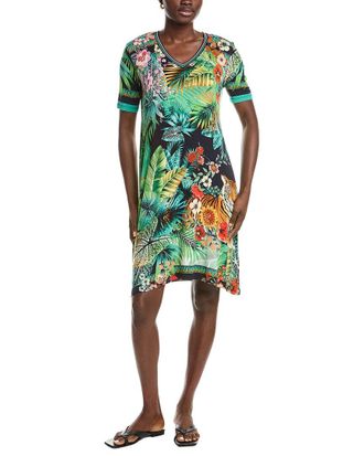 Johnny Was The Janie Favorite V-Neck Swing Mini Dress