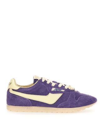 Autry Windspin suede and leather trainers