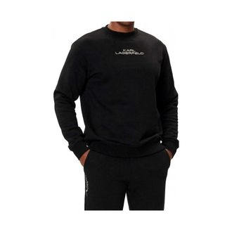 Karl Lagerfeld Heren, Sweatshirts & Hoodies, Zwart, Maat: 2XL Katoen