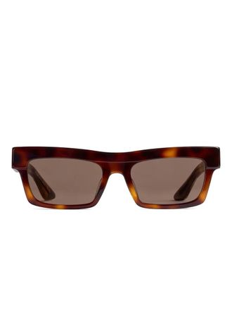 Khaite x Oliver Peoples Occhiali da sole rettangolari 1985C - Marrone