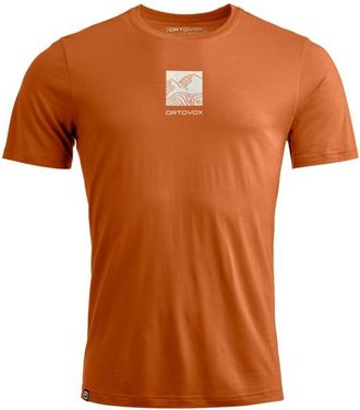 Ortovox 120 Cool Tec Abstract T-Shirt Merinoshirt f&uuml;r Herren | braun