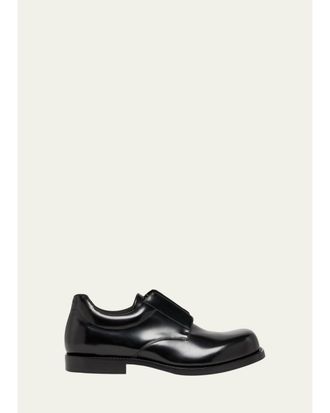 Balenciaga Mens Comfy Leather Derby Shoes