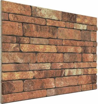 vidaXL Paneles De Pared 10 Uds. 100 X 50 Cm Marr&oacute;n Y Blanco Espuma Eps Vidaxl