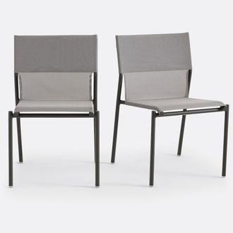 La Redoute Interieurs Set van 2 tuinstoelen in aluminium, Zory