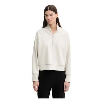 Joseph Ribkoff Hoodies & sweatvesten, Dames, Beige, M, Polyester, Scuba Jersey Boxy Sweatshirt