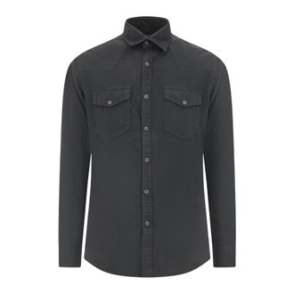 Xacus Camicia in cotone - - Shirts - Uomo - Nero - M