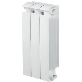 Global klass 600 bianco, riscaldatore centrale a 3 elementi in alluminio fuso, 396w