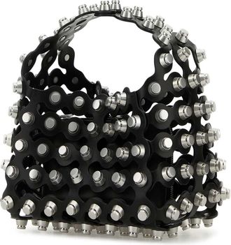Alexander Wang Womens Rex Top Handle Bag Black Leather