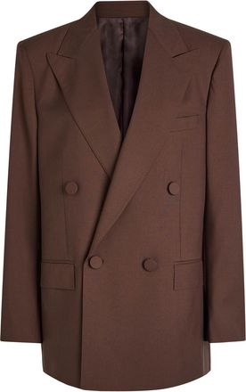 ARMARIUM Amedeo Wool Blazer - Chocolate - IT38 (UK6 / XS)