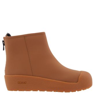 Bally Bernina Rubber Coated Leather Boots, Brand Size 40 ( US Size 9.5 )