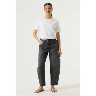 Garcia high waist barrel jeans grey denim
