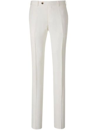 Canali pressed-crease trousers - White