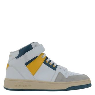 Saint Laurent Lax Colour-Block Mid-Top Sneakers, Brand Size 44 ( US Size 11 )